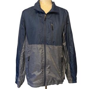 L.L.‎ Bean Casco Windbreaker Blue Colorblock Design Small Regular #299787